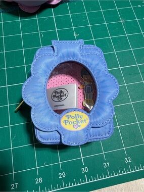 Lilac Flower Coin Purse with Window